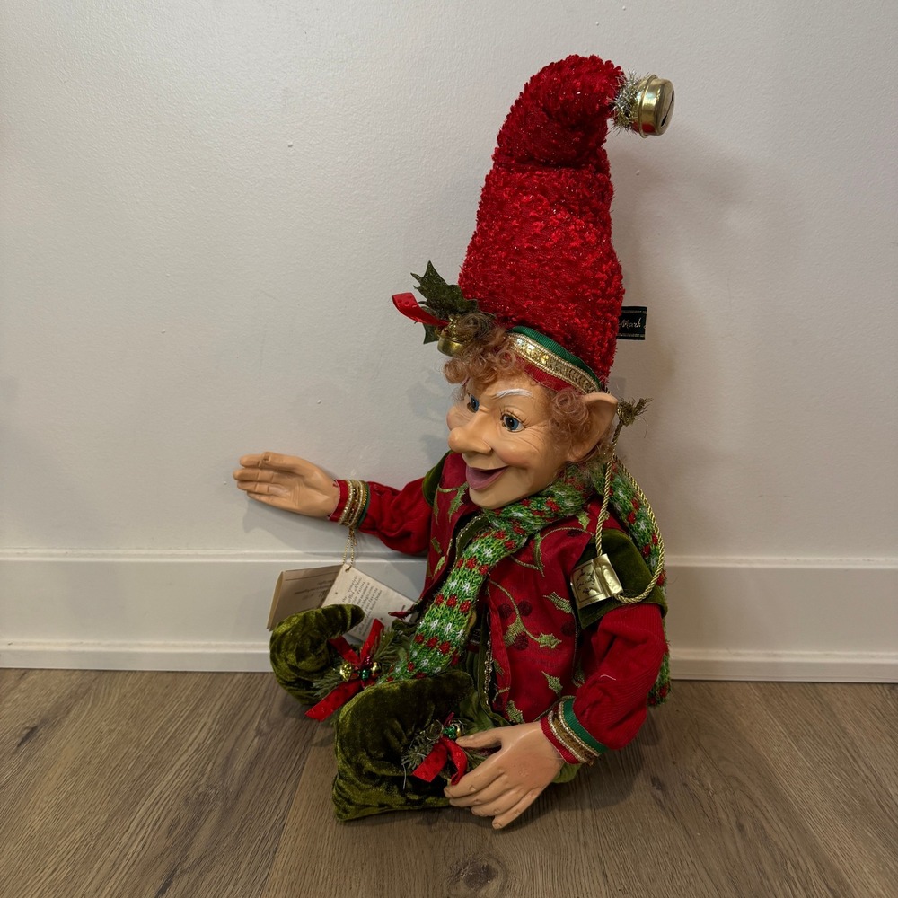 Mark Roberts Holly Jingles Elf Medium 23" Limited Edition 161/500 Christmas EUC - Picture 6 of 10